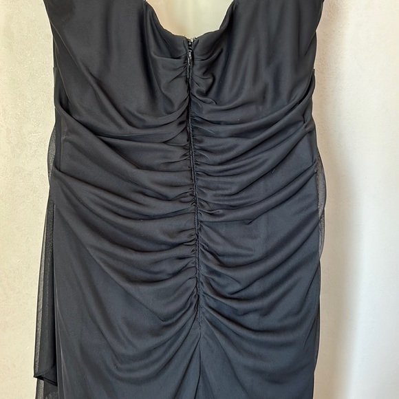 XSCAPE | FORMAL DRESS | SIZE 16W | BLACK CHIFFON - Picture 9 of 14